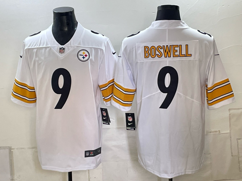 2026 Men Pittsburgh Steelers #9 Boswell white Limited Nike NFL Jersey 100602